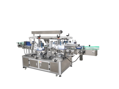 XS-T405全自动多标头侧面+圆瓶贴标机
