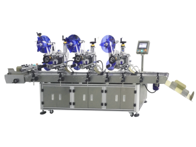 XS-T112B全自动上平面三标头贴标机